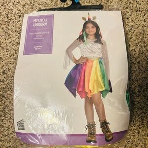 Mystical Unicorn Costume with Rainbow Skirt